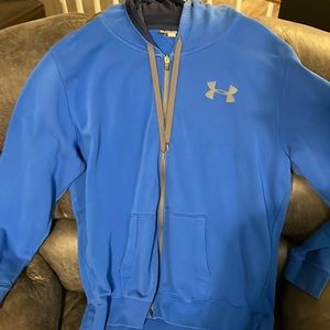 Blue zip up hoodie